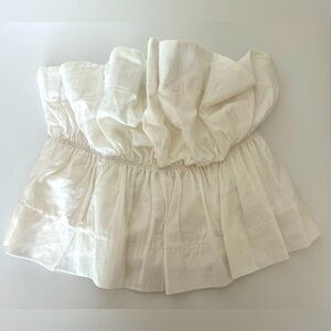 Stitch & Feather (Boutique) Cotton Ruffle Tube Top. NWT. Never Worn.